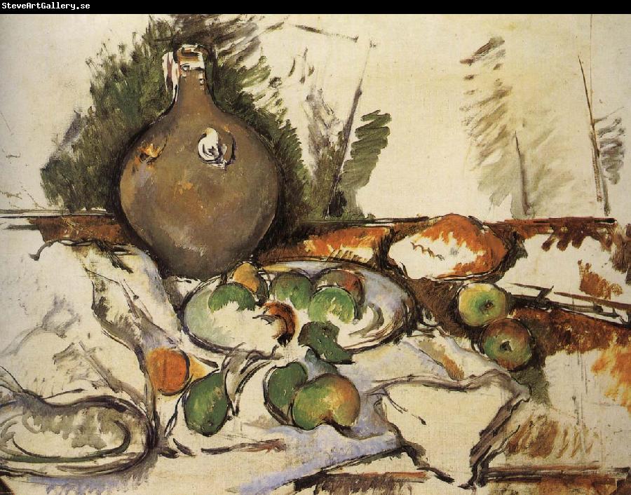 Paul Cezanne have a bottle of still life